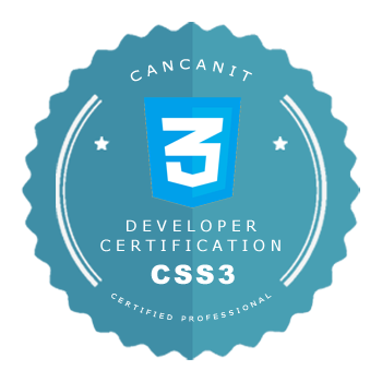 CSS developer certificate from Cancan IT